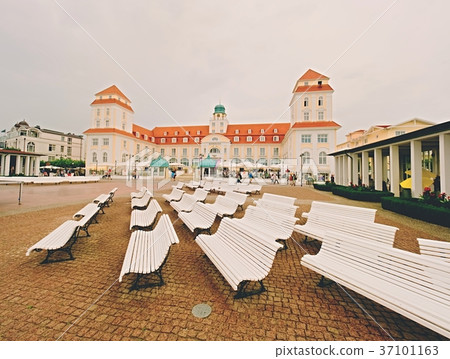 Exterior view of Spa building of Binz on Ruegen 37101163