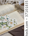 Garden roses flower painted with watercolor 37101835