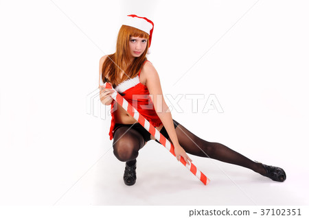 Beautiful and sexy christmas woman 37102351