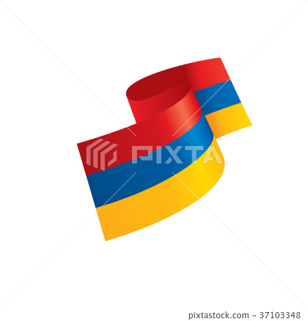 Armenia flag, vector illustration 37103348