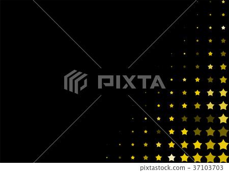 Halftone background made of gold stars 37103703