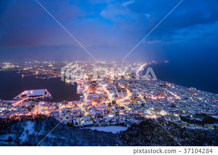 從Mt.函館冬天的夜景 37104284