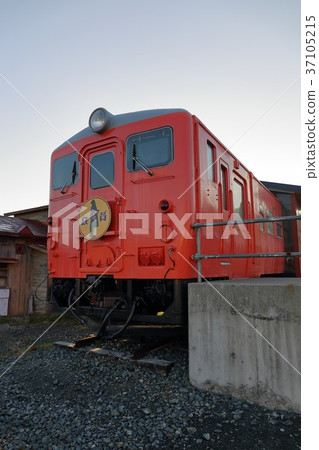 北海道，南富良野，保存在幾虎站前的火車工人（Poppoya） 37105215