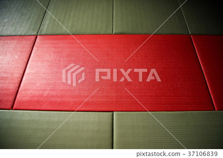 Red mat of judo dojo 37106839