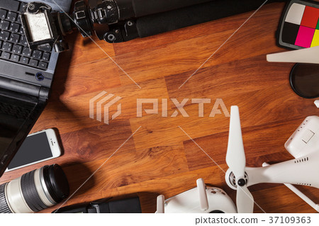 The tools of a professional photographer and video 37109363