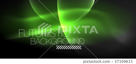 Glowing glass circles Glowing glass circles 37109615
