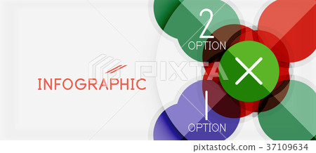 Paper geometric circle banner template Paper geometric circle banner template 37109634