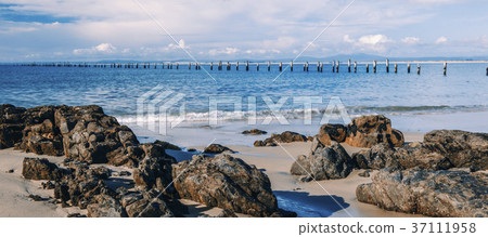 Beautiful beach at Bridport, Tasmania, Australia. 37111958