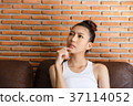Thinking girl 37114052