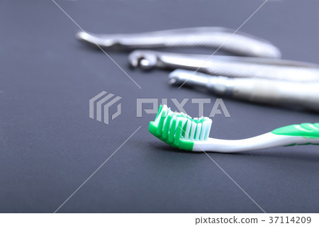 dental care toothbrush with dentist tools dental care toothbrush with dentist tools 37114209