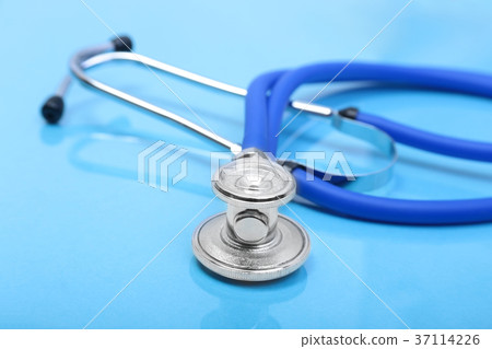 Stethoscope and medical equipmenton Stethoscope and medical equipmenton 37114226