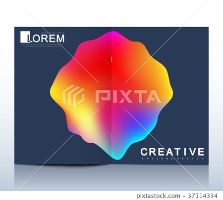 Modern vector template for brochure, leaflet 37114334