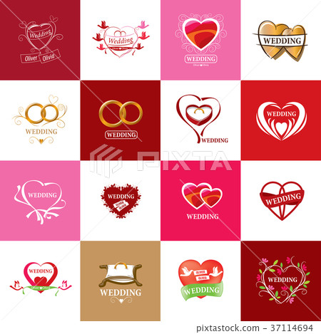 vector logo wedding vector logo wedding 37114694
