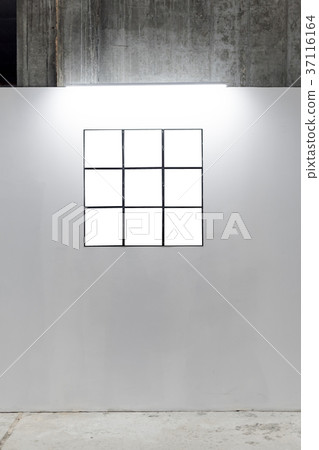 Mock up. Blank picture frames on white wall Mock up. Blank picture frames on white wall 37116164