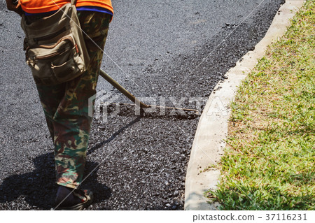 Road street repairing works 37116231