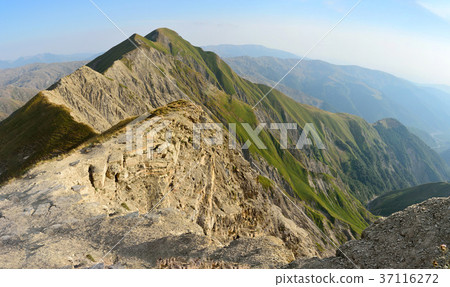 View of the Great Caucasus mountains in Azerbaijan 37116272