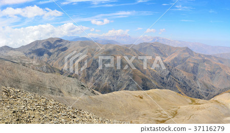 View from summit of Mount Babadag  in Azerbaijan 37116279