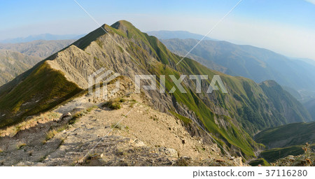 View of the Great Caucasus mountains in Azerbaijan 37116280