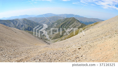Viewof Girdimanchay river valley in Azerbaijan Viewof Girdimanchay river valley in Azerbaijan 37116325