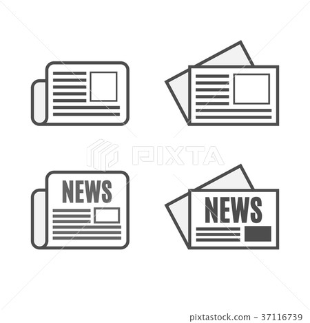 UI newspaper icon set 37116739