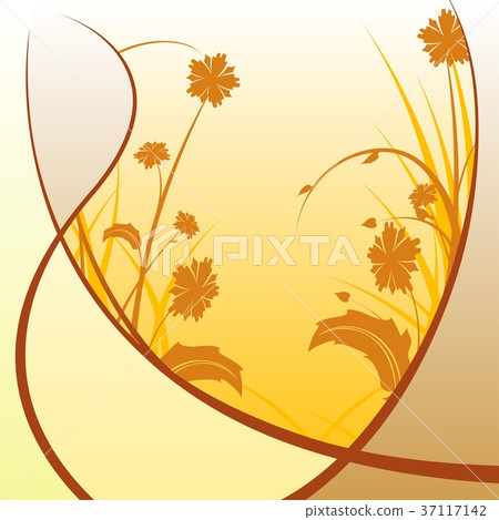 Abstract Orange Flowers Abstract Orange Flowers 37117142