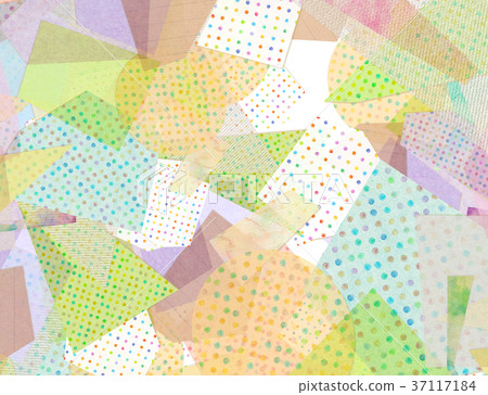 Paper collage background material - Stock Illustration [37117184] - PIXTA