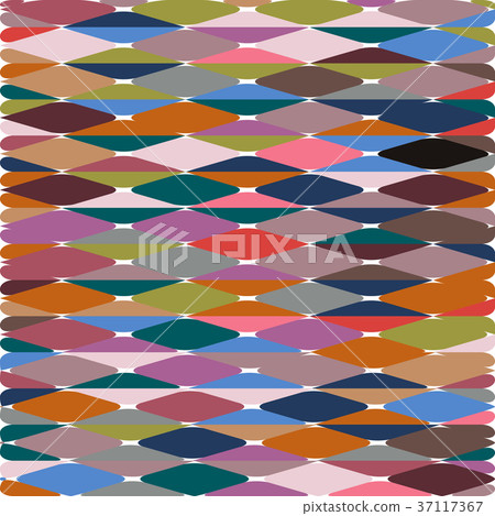 Rhombus and triangles pattern in trendy colors 37117367