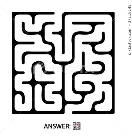 Children's maze. Puzzle game for kids, vector Children's maze. Puzzle game for kids, vector 37119149