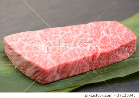 Delicious marbled steak meat Delicious marbled steak meat 37120343