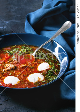 Traditional borscht soup 37120538