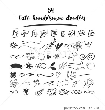 Handdrawn vector doodles. 37120813