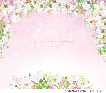 Vector floral background. Vector floral background. 37121125