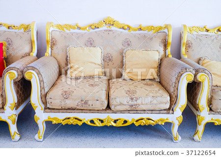 Royal sofa with pillows in beige luxurious Royal sofa with pillows in beige luxurious 37122654