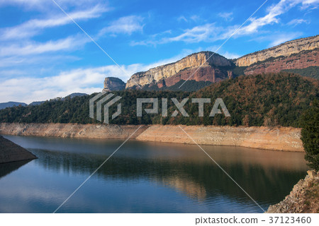 Sau Reservoir in Girona Province, Catalonia, Spain 37123460