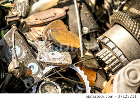 scrap yard with car parts scrap yard with car parts 37125211