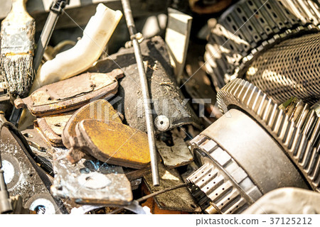 scrap yard with car parts scrap yard with car parts 37125212