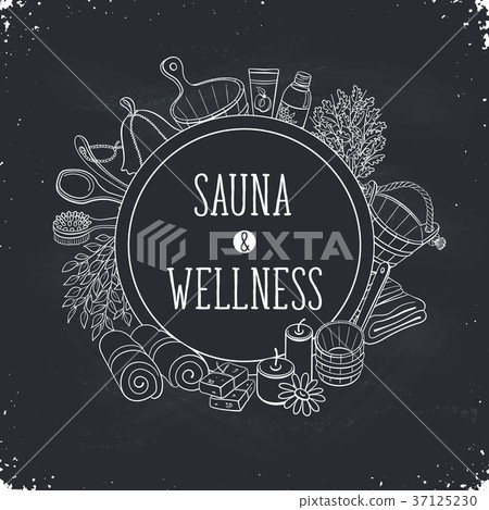sauna poster template 37125230