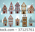 Old european houses (Winter) 37125761