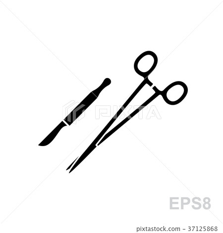Surgical instruments icons 37125868