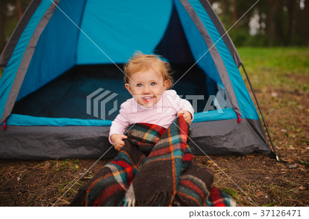 happy children hiking in the forest happy children hiking in the forest 37126471