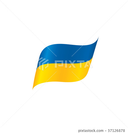 Ukraine flag, vector illustration 37126878