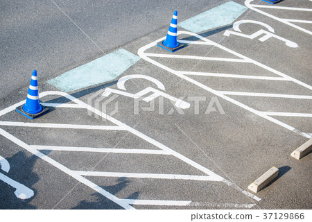 Symbol of disabled parking 37129866