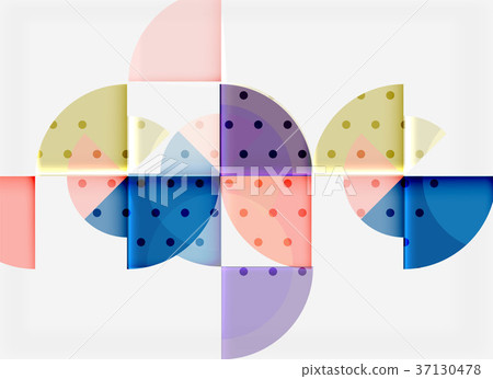 Geometric circle abstract banner Geometric circle abstract banner 37130478