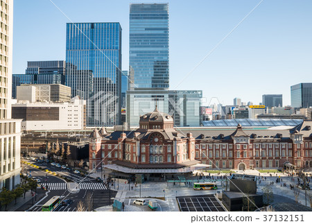 東京站白天風景（東京都千代田區丸之內）自2018年1月起 37132151