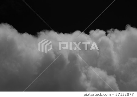 Isolated clouds over black. 37132877