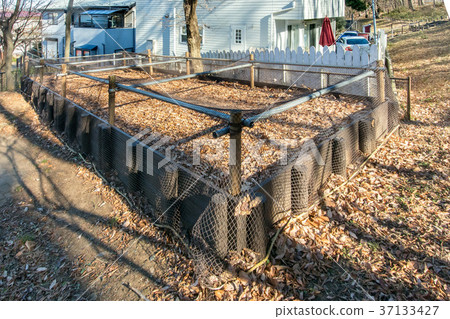 Fall leaf collection point 37133427