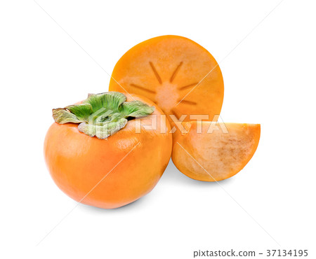 persimmons isolated on white background persimmons isolated on white background 37134195