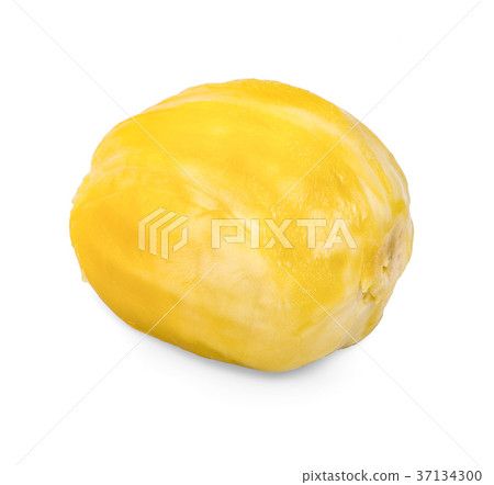 section of jackfruit isolated on white background 37134300