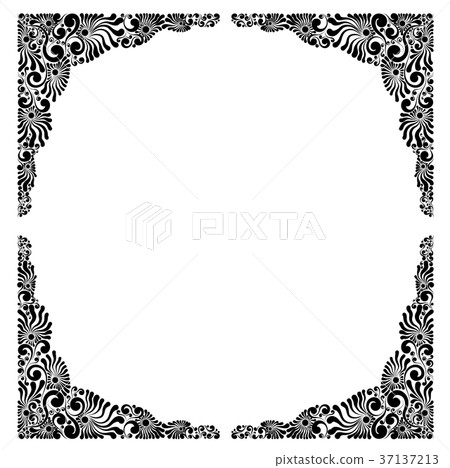 Decorative flower frame Decorative flower frame 37137213