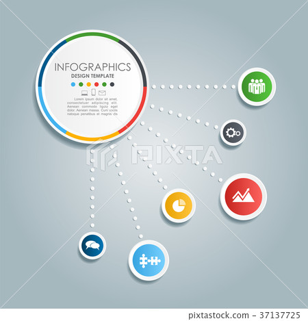 Infographic template. Vector illustration. - Stock Illustration ...
